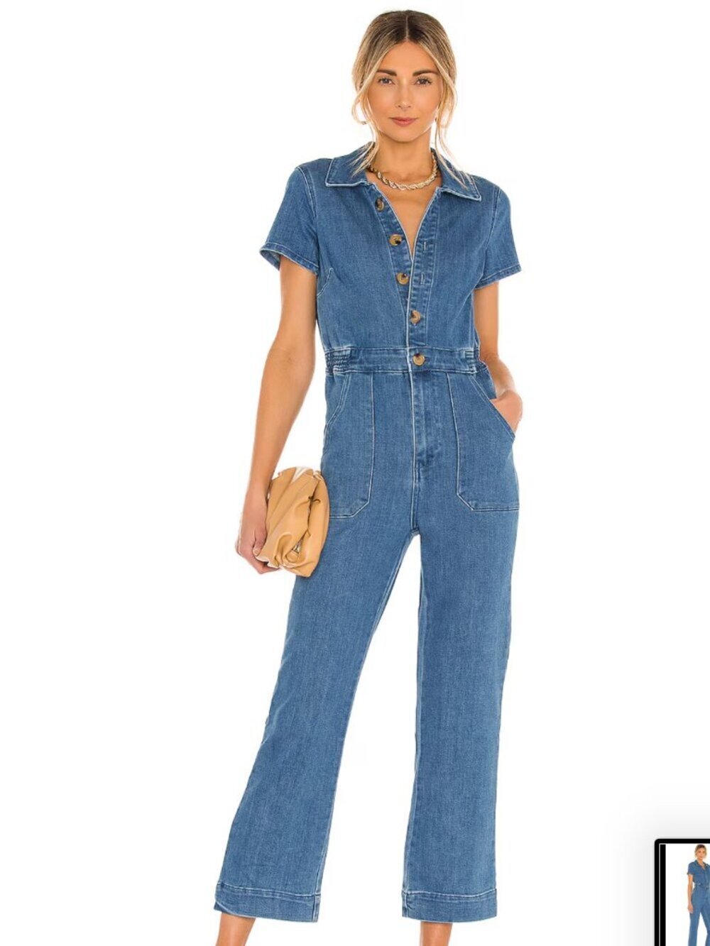 Show Me Your Mumu Emery Jumpsuit in French Blue